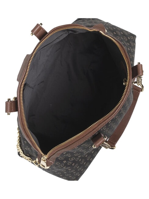 HERITAGE Dome shoulder bag with chain handles black brown - Women&rsquo;s Bags
