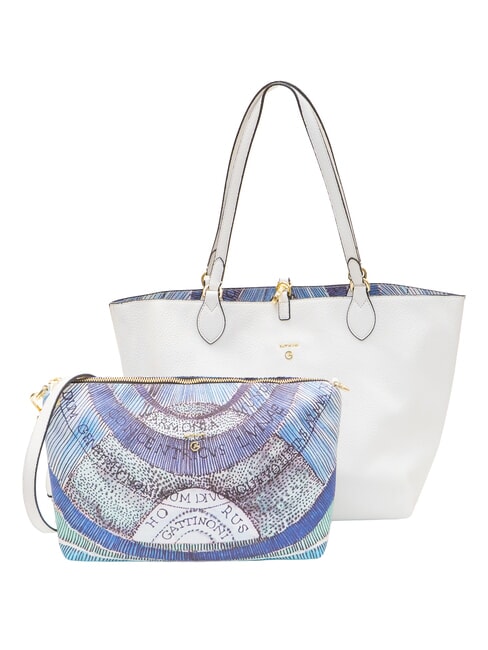 PLANETARIUM Double-sided shopper white/aquamarine - Women&rsquo;s Bags