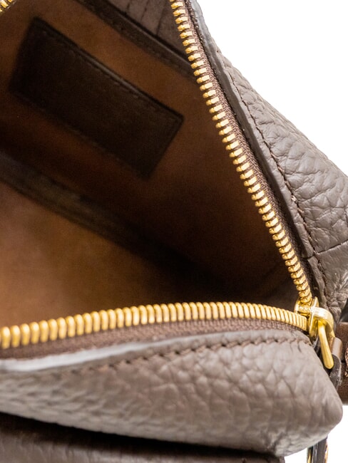 MARTINA Mini handbag with shoulder strap mocha with gold - Women&rsquo;s Bags