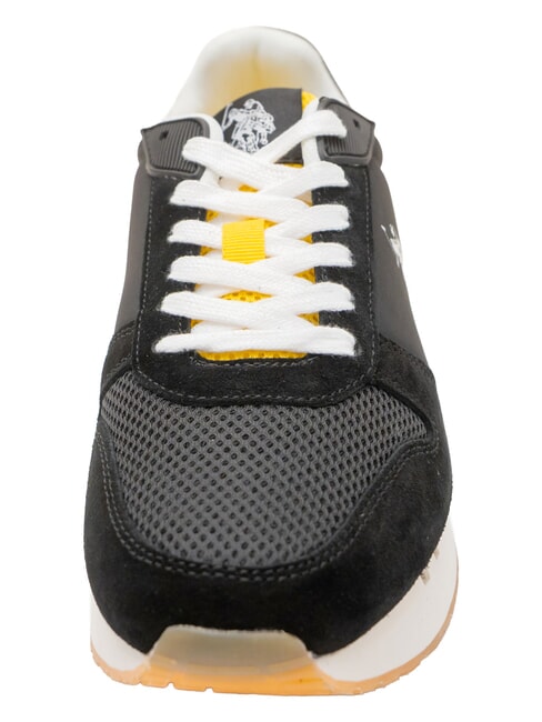 JAKE Mixed leather sneakers BLK - Men&rsquo;s shoes