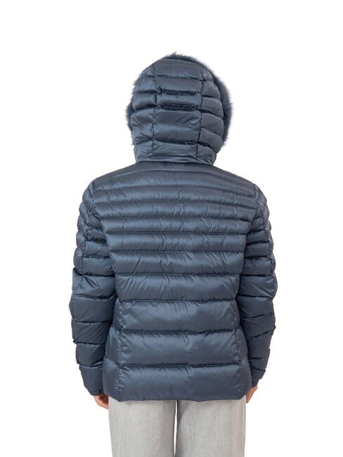 MEAD Down jacket with hood dusty blue - Women's down jackets