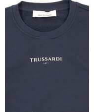 TRUSSARDI JERSEY Cotton sweatshirt Navy blue - Sweatshirts - 2
