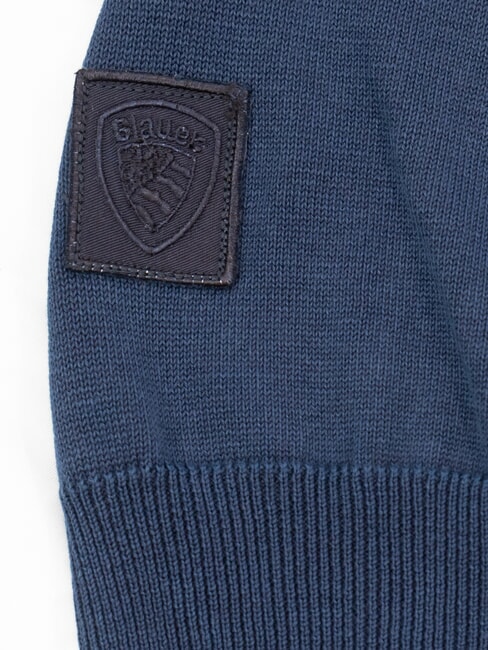 HERALD Cotton sweater blue - Men's Sweaters