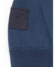 BLAUER HERALD Cotton sweater blue - Men's Sweaters - 2