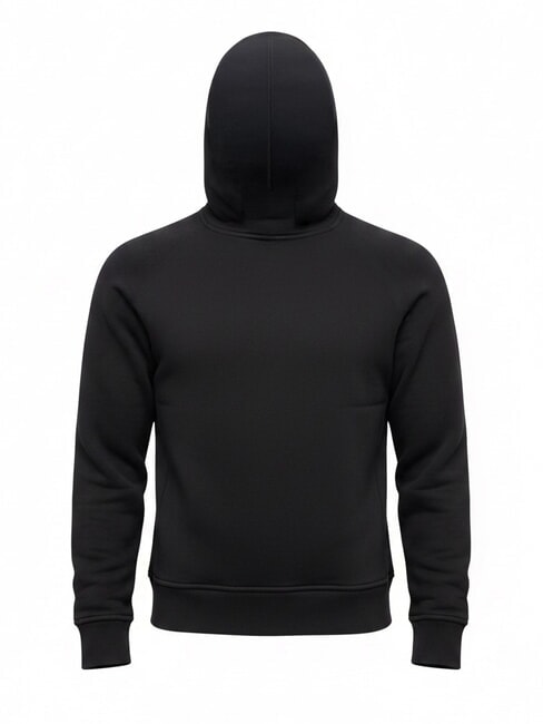 JERSEY Full zip sweatshirt black - Sweatshirts