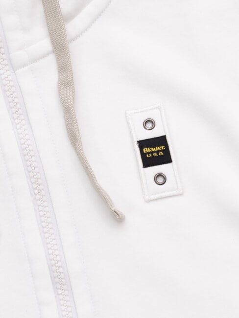 CARDINTON Full zip sweatshirt with hood optical white - Sweatshirts