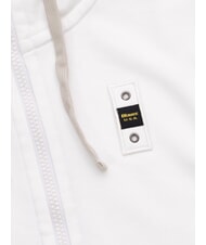 BLAUER CARDINTON Full zip sweatshirt with hood optical white - Sweatshirts - 2
