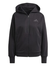 ADIDAS ALL SZN Full zip sweatshirt with hood black - Women's Sweatshirts - 4
