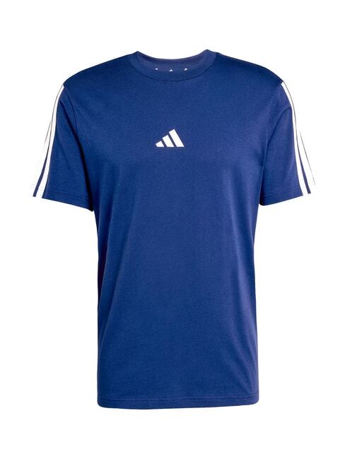 3 STRIPES Cotton T-Shirt blue - T-shirt