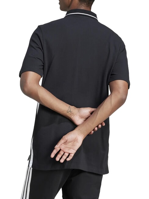 3 STRIPES Short-sleeved polo shirt black - Polo shirt