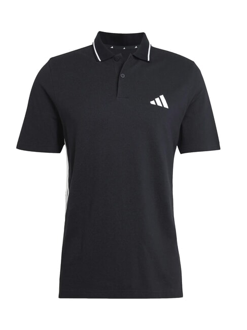 3 STRIPES Short-sleeved polo shirt black - Polo shirt