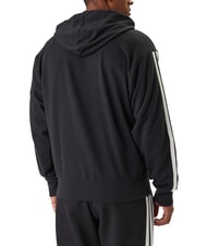 ADIDAS 3 STRIPES Full zip sweatshirt with hood black - Sweatshirts - 2