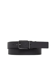 ARMANI EXCHANGE A|X LOGO ALL OVER Reversible belt black/forged iron - Belts - 2