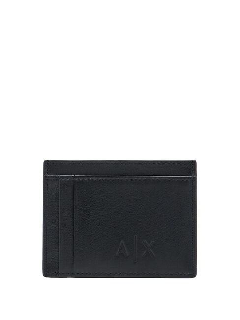 BARCELONA Flat leather card holder black - Men&rsquo;s Wallets