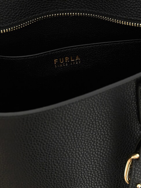 AVA Medium leather shopping bag black+black int - Women&rsquo;s Bags