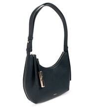 FURLA GOCCIA Hammered leather shoulder bag dark forest - Women&rsquo;s Bags - 3