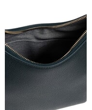 FURLA GOCCIA Hammered leather shoulder bag dark forest - Women&rsquo;s Bags - 5
