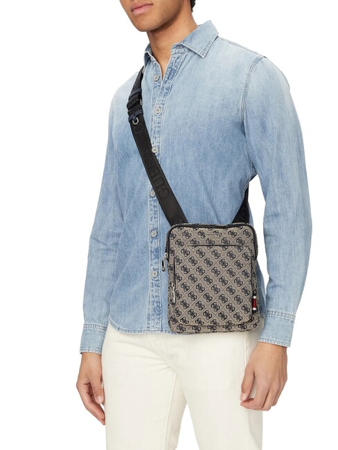 BOSTON II Shoulder bag sand/blue - Over-the-shoulder Bags for Men
