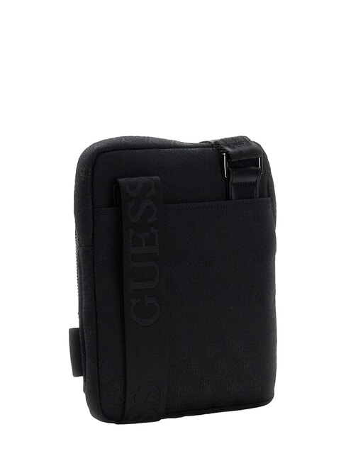 BOSTON Flat bag dark black - Over-the-shoulder Bags for Men