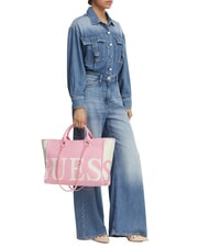 GUESS LOGO Hand/shoulder shopper wildflower pink - Women&rsquo;s Bags - 2