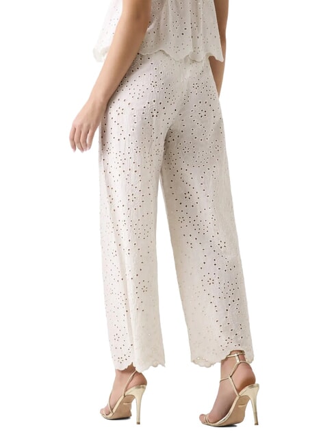 CELESTE Sangallo trousers pale pearl - Women's Pants