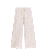GUESS CELESTE Sangallo trousers pale pearl - Women's Pants - 3