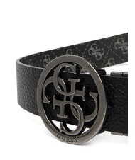 GUESS MILANO Leather belt BLACK - Belts - 3