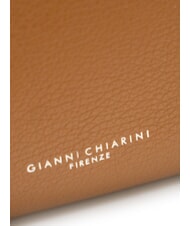 GIANNI CHIARINI HERMY Leather clutch bag with shoulder strap walnuts - Women&rsquo;s Bags - 5