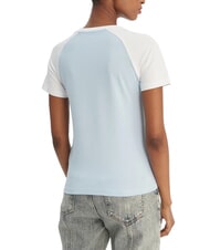 GUESS JEANS RAGLAN Cotton T-Shirt fog blue - T-shirt - 2