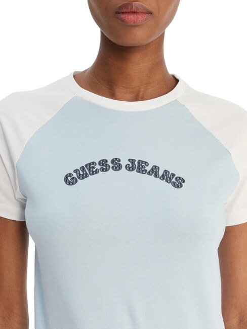 RAGLAN Cotton T-Shirt fog blue - T-shirt