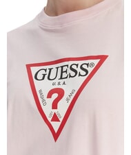GUESS JEANS SS CN BOXY ICONIC  Cotton T-Shirt summer lilac - T-shirt - 3