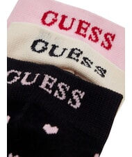 GUESS HEART 3-pack of socks coral black tulip he - Unisex Socks - 3
