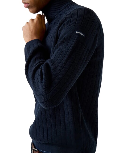 ZIP Cotton sweater daring ocean - Men's Sweaters
