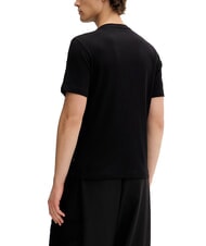 GUESS JEANS RIBBED Cotton T-shirt jetbla - T-shirt - 2