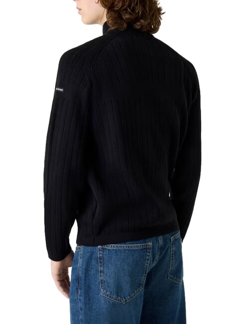 ZIP Cotton sweater jetbla - Men's Sweaters
