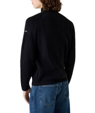 GUESS JEANS ZIP Cotton sweater jetbla - Men's Sweaters - 2
