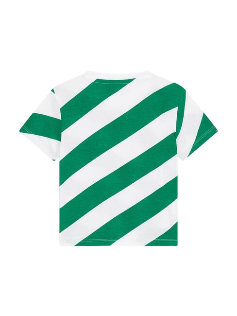 KID Cotton T-Shirt olive diagonal strip - Child T-shirt