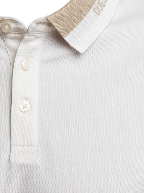 PAUL Short-sleeved polo shirt salt white - Polo shirt