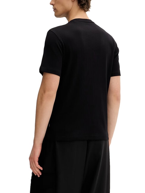 RIBBED Cotton T-shirt jetbla - T-shirt