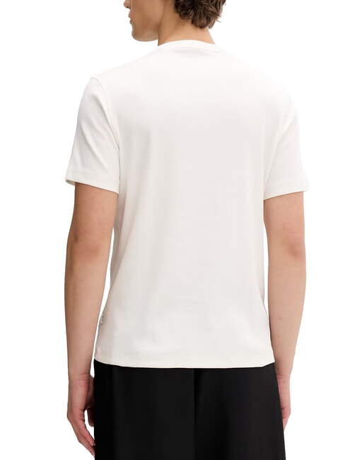 RIBBED Cotton T-shirt alabaster white - T-shirt