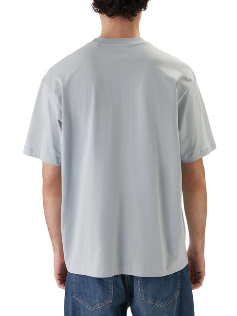 MINI TRIANGLE Cotton T-shirt blue aura - T-shirt