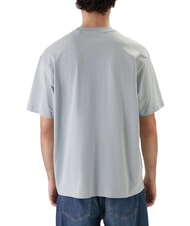 GUESS JEANS MINI TRIANGLE Cotton T-shirt blue aura - T-shirt - 2