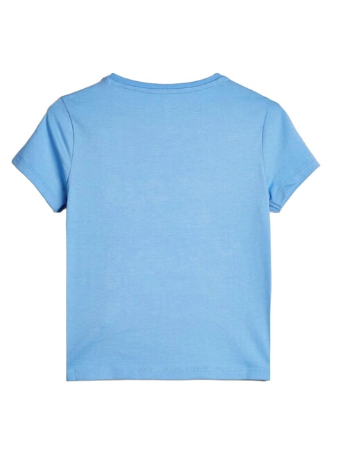 KID Girls' Cotton T-Shirt silk tie blue - Child T-shirt