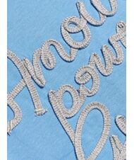 GUESS KID Girls' Cotton T-Shirt silk tie blue - Child T-shirt - 3