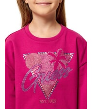 GUESS KID Cotton sweatshirt for girls fuchsia - Baby Sweatshirt - 3