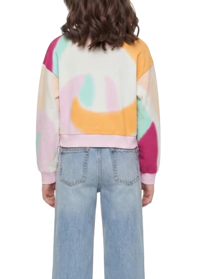 KID Girls' Sweatshirt, in cotton tropical fantasy - Baby Sweatshirt