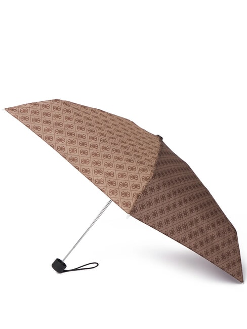 REGULAR Medium automatic opening umbrella coffee logo - Umbrellas