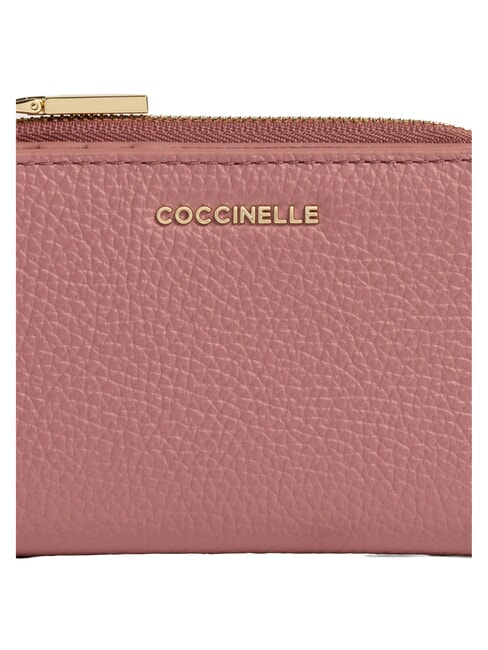 METALLIC SOFT Small leather wallet winter rose - Women&rsquo;s Wallets