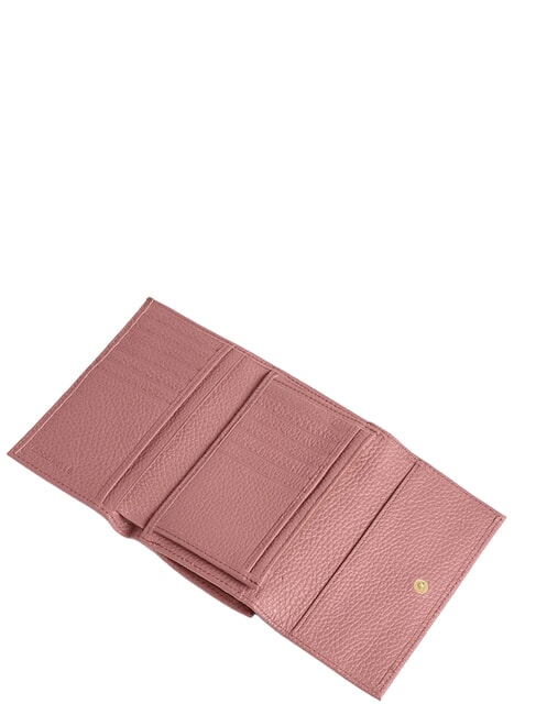 METALLIC SOFT Hammered leather bifold wallet winter rose - Women&rsquo;s Wallets