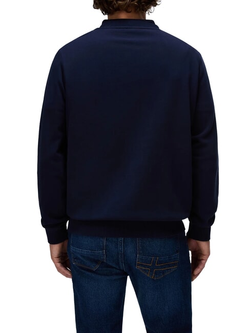B-SMALL BOX C Cotton sweatshirt blu marine - Sweatshirts